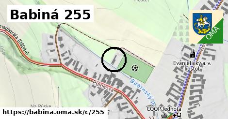 Babiná <span class="supisne">255</span>
