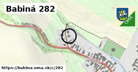 Babiná <span class="supisne">282</span>