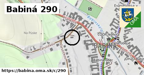 Babiná <span class="supisne">290</span>