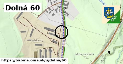 Dolná 60, Babiná