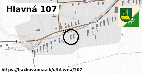 Hlavná 107, Bačkov