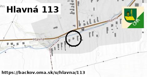 Hlavná 113, Bačkov