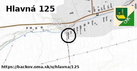 Hlavná 125, Bačkov