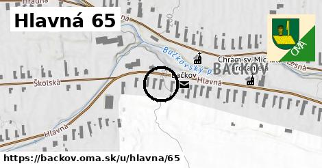 Hlavná 65, Bačkov