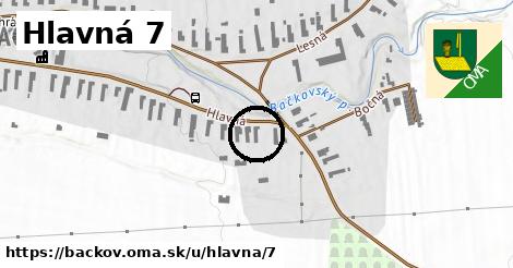 Hlavná 7, Bačkov