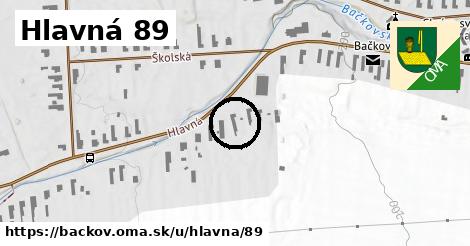 Hlavná 89, Bačkov