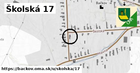 Školská 17, Bačkov