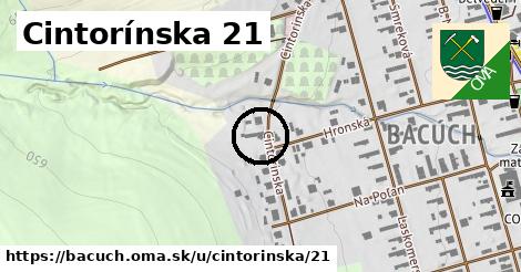 Cintorínska 21, Bacúch