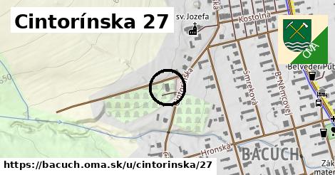 Cintorínska 27, Bacúch