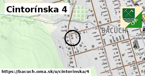 Cintorínska 4, Bacúch