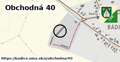 Obchodná 40, Bádice