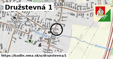 Družstevná 1, Badín