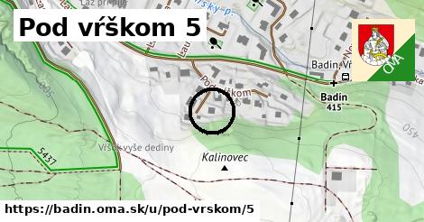 Pod vŕškom 5, Badín