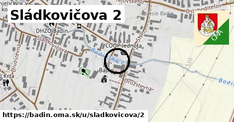 Sládkovičova 2, Badín