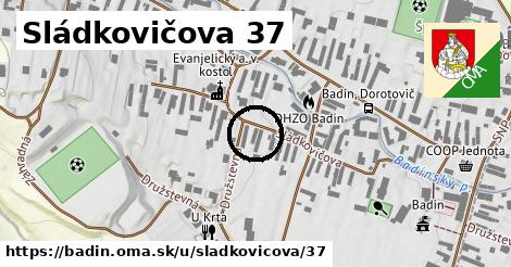 Sládkovičova 37, Badín