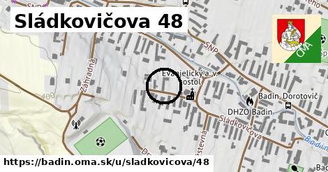 Sládkovičova 48, Badín