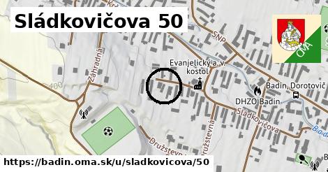 Sládkovičova 50, Badín