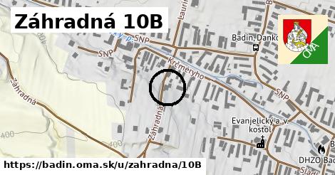 Záhradná 10B, Badín