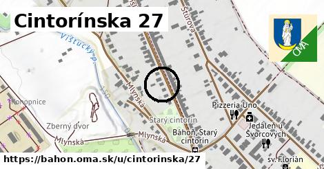 Cintorínska 27, Báhoň