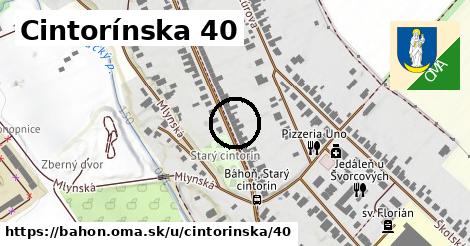 Cintorínska 40, Báhoň