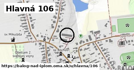 Hlavná 106, Balog nad Ipľom