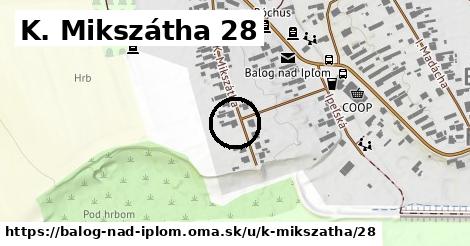 K. Mikszátha 28, Balog nad Ipľom