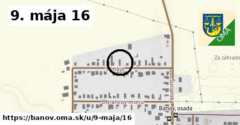 9. mája 16, Bánov