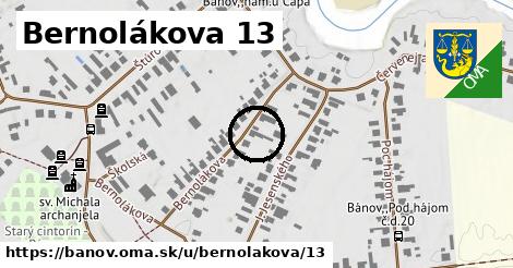 Bernolákova 13, Bánov