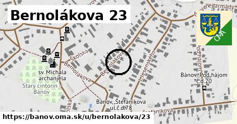 Bernolákova 23, Bánov