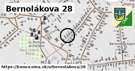 Bernolákova 28, Bánov