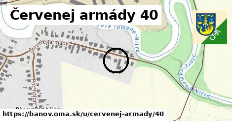 Červenej armády 40, Bánov