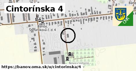 Cintorínska 4, Bánov