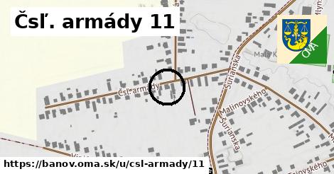 Čsľ. armády 11, Bánov