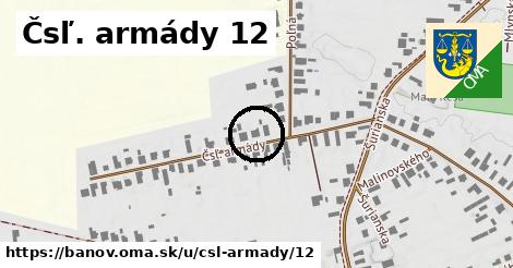 Čsľ. armády 12, Bánov