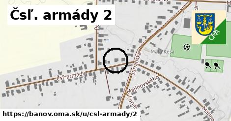 Čsľ. armády 2, Bánov