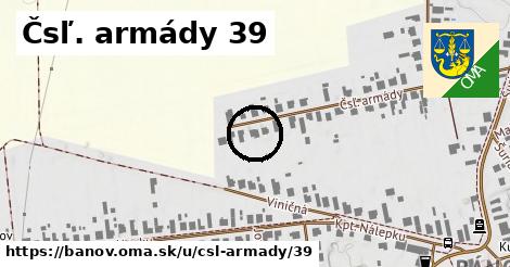 Čsľ. armády 39, Bánov