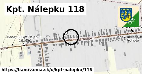 Kpt. Nálepku 118, Bánov