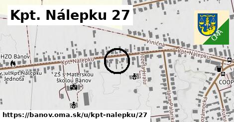 Kpt. Nálepku 27, Bánov