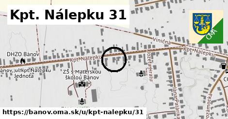 Kpt. Nálepku 31, Bánov