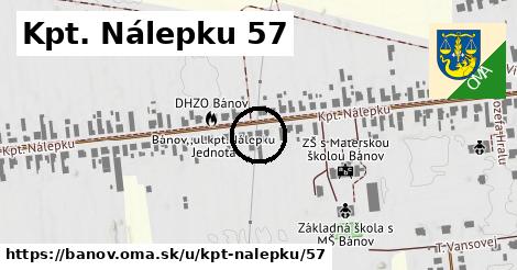 Kpt. Nálepku 57, Bánov