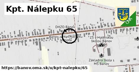 Kpt. Nálepku 65, Bánov