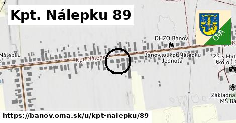 Kpt. Nálepku 89, Bánov