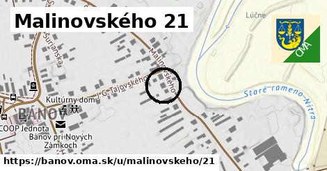 Malinovského 21, Bánov