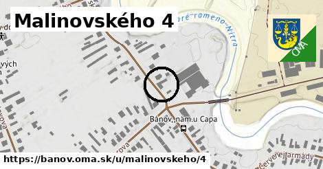 Malinovského 4, Bánov