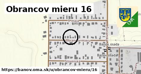 Obrancov mieru 16, Bánov