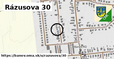 Rázusova 30, Bánov