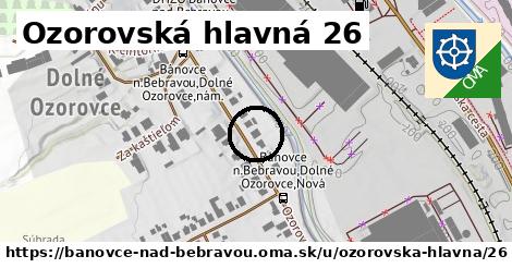 Ozorovská hlavná 26, Bánovce nad Bebravou