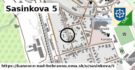 Sasinkova 5, Bánovce nad Bebravou