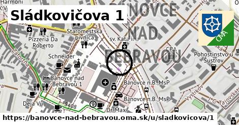 Sládkovičova 1, Bánovce nad Bebravou