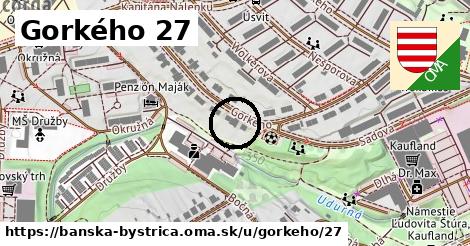 Gorkého 27, Banská Bystrica